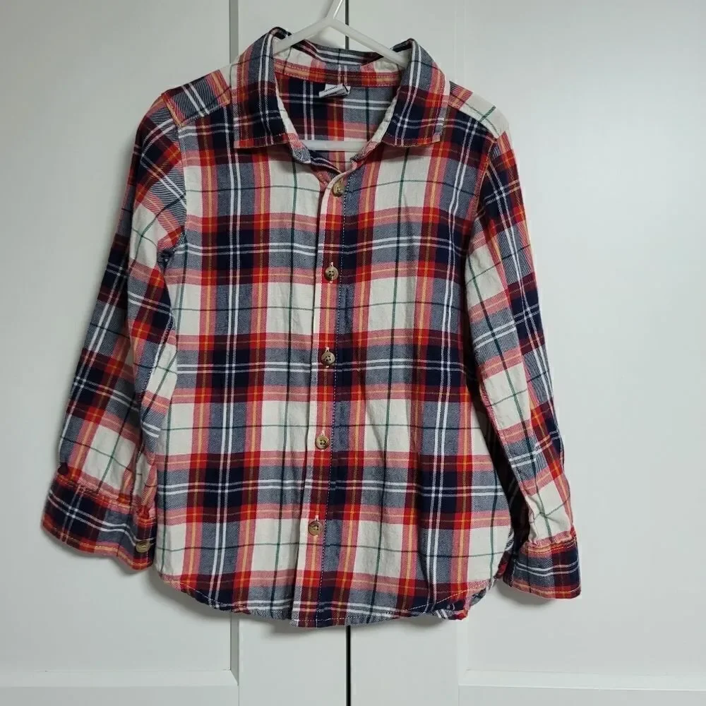 Old navy bundle thermal top and button down shirt 5T